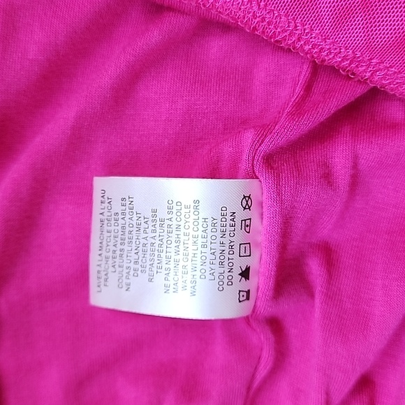 NWOT House of Harlow 1960 hot pink one shoulder 2 piece set size M mesh - Picture 9 of 17